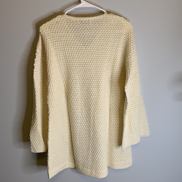 Penny Pull long Cream Sweatet Alpaca blend, size medium, very soft see below - Picture 3 of 7